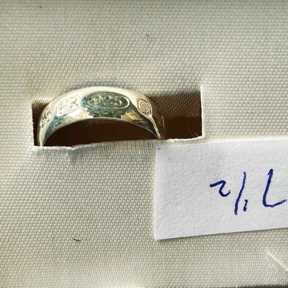 RING, COMMEMORATIVE MILLENNIAL 2000 STERLING SILVER .925, LIMITED EDITION BY IBB - Picture 3 of 16